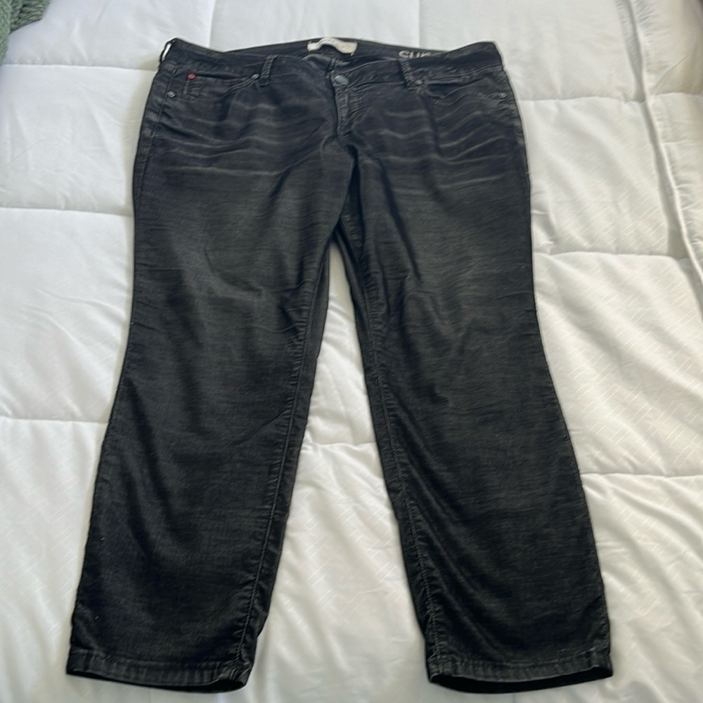 Slink Jeans fine wale corduroy pants. Lightweight. Curvy fit.